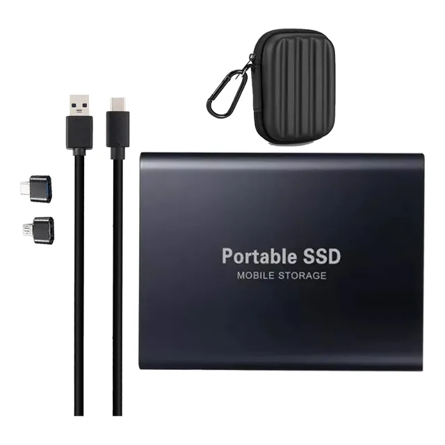Disco Portátil Duro Externo Alta Velocidad Ssd 2tb Negro