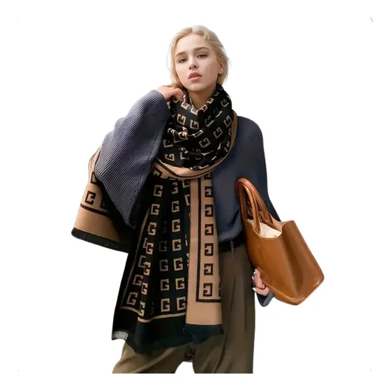 Bufandas Mujer Chalinas Pañuelos Grandes Invierno De Diseño Color Modelo 6 Diseño De La Tela Grabados Talle Unico