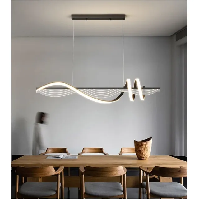 46w Llevo Lampara Moderna Simple Diseño Espiral Barra Larga