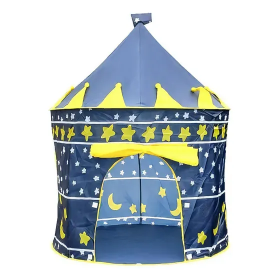 Carpa Castillo Niña Y Niño Infantil Juegos Juguetes Color Azul E-4 P-2