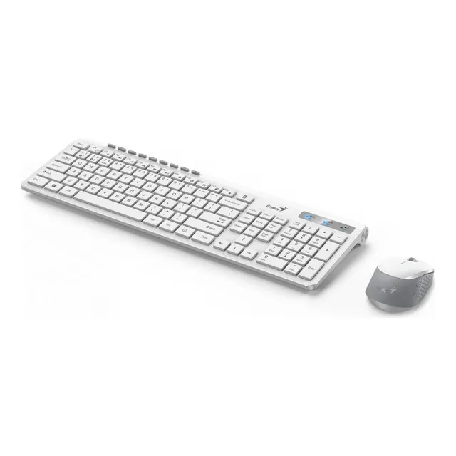 Combo Genius Inalambrico Bluetooth Slimstar 8230 Blanco