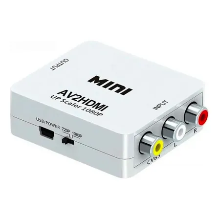 Adaptador Rca A Hdmi Conecta Dispositivos Viejos En Tu Tv