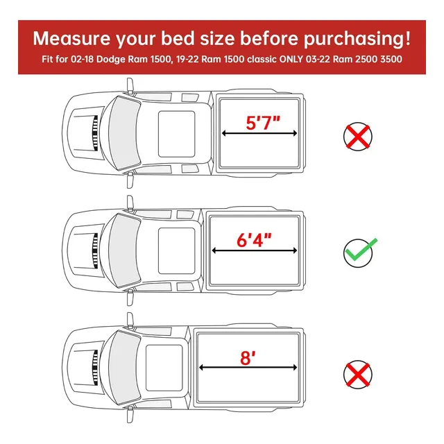 Ifoka Estuche Para Cama Camion Suave Enrollable Tonneau