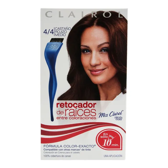 Tinte Clairol Professional Miss Clairol Retocador de raíces tono 4/4 castaño rojizo medio