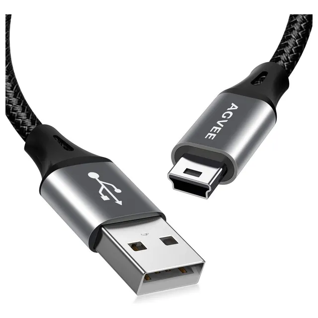 2 Cables De Carga Usb A Usb Mini Para Garmin Nuvi Gps Ti-84