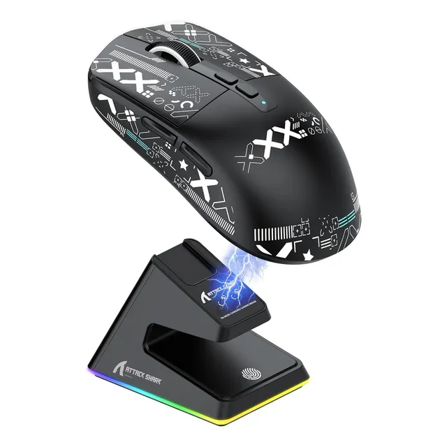 Ratón Inalámbrico Para Juegos Attack Shark X6 Con Antidesliz