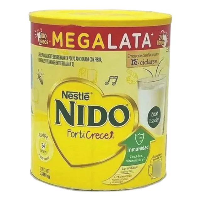 Leche Nido En Polvo Entera Fortificada 2.88 Kg Forti Crece
