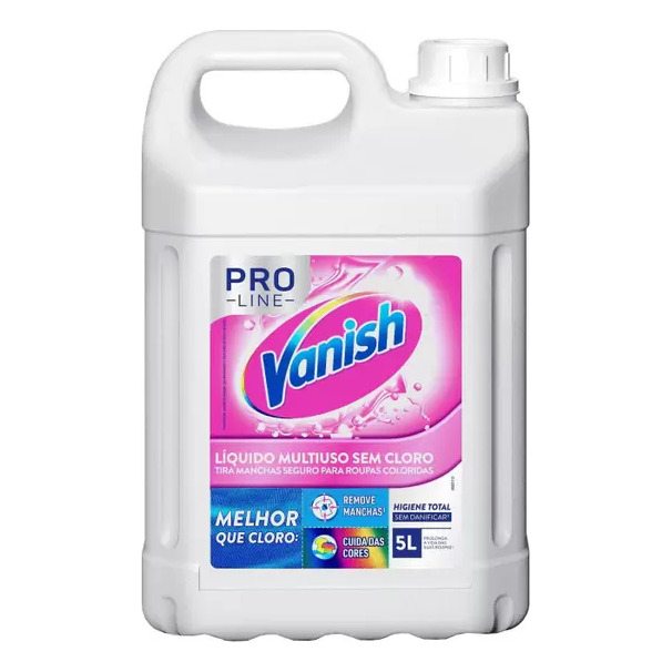 Tira Manchas Branqueador Vanish Pro Line Multiuso Líquido En Galão Tira Manchas Branqueador Vanish Pro Line Multiuso Líquido En Galão
