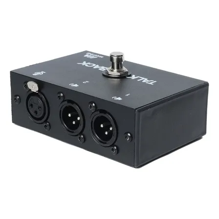 Pedal Talkback Off Talk Back In-ear Pedais TB Martins. Direção Musical cor Preto - Mic Off Pedal de Comunicação