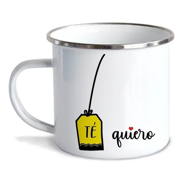 Taza Te Quiero De Peltre (10oz=300ml)