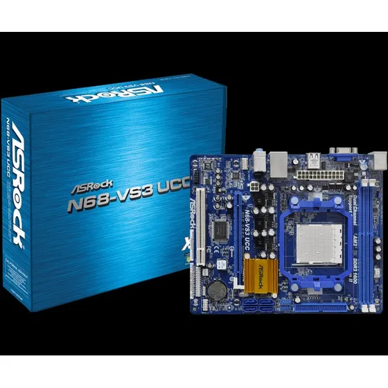 Tarjeta Madre Asrock N68-vs3 Ucc + Cpu + Fan Cooler Gamers