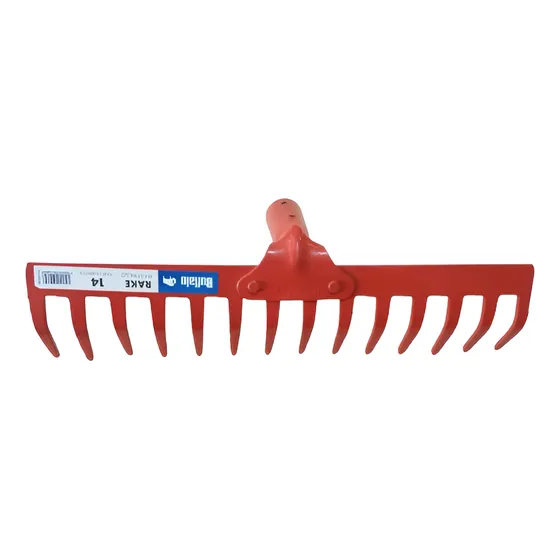 Rastrillo Metal 14 Dientes Rojo S/cabo Rake Buffalo