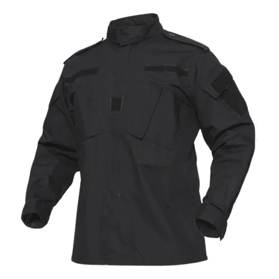 Camisaco Tactico Negro Operacional Tela Antidesgarro