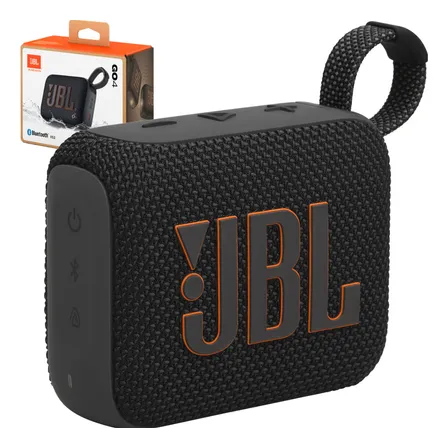 Parlante JBL Go JBL GO 4 GO4 portátil con bluetooth waterproof negra