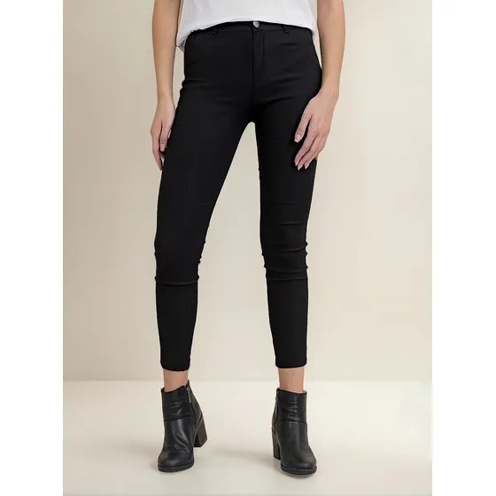 Pantalón Chupin Mujer Soluna Moda Bengalina Liso