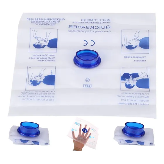10 Pzas Mascarilla Rcp Desechable Primeros Aux Facturamos!!!
