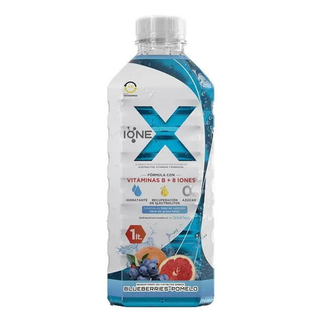 Pack 6 Ionex Bebida Hidratante Blueberries Pomelo 1l