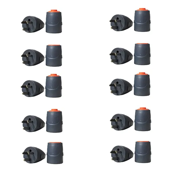 Fichas Macho + Hembra 10 Amp 220v Prolongacion Alargue