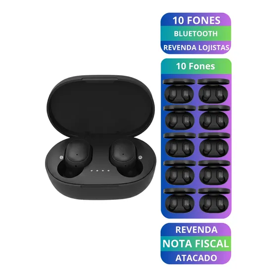 Kit 10 Fone Ouvido Bluetooth 5.0 Sem Fio Tws Atacado Revenda
