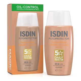 ISDIN Protetor Solar Facial Fusion Water Magic Color FPS 50 - Cor Média - 50ml