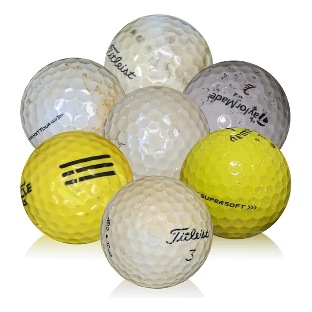Afford-a-ball Golf 50 Pelota Pelo Usada Reciclada Diversa 2a