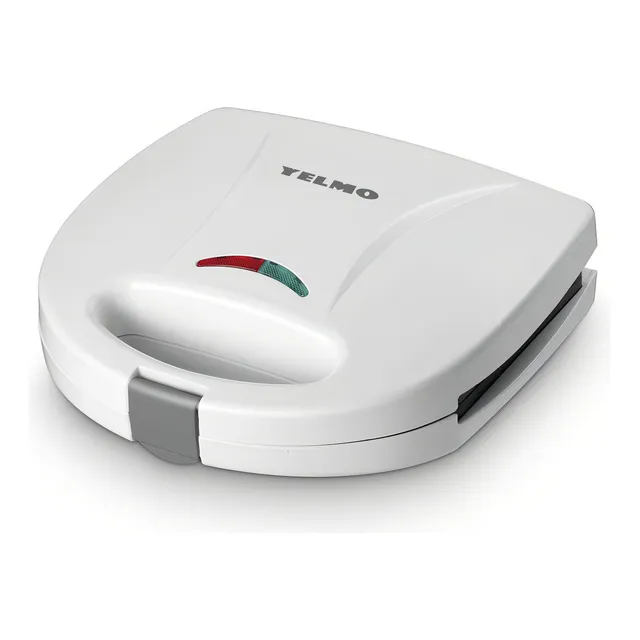 Sandwichera Yelmo Sw1800 Para 4 Porciones 700 Watts Color Blanco