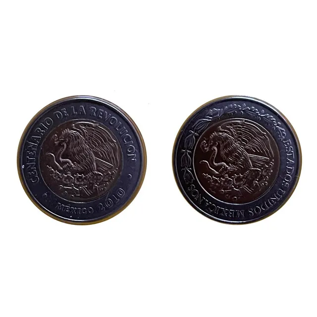5 Pesos Centenario De La Revolución Doble Escudo Excelente