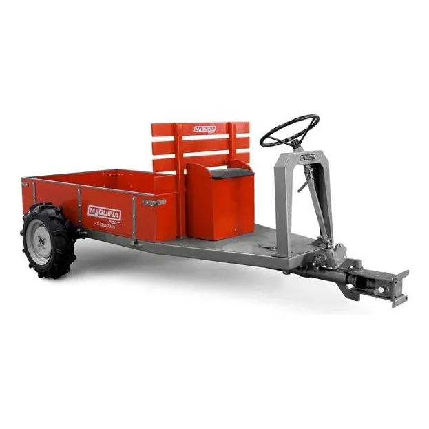 Carreta Tração 4x4 Com Volante Para Motocultivador Tf545de