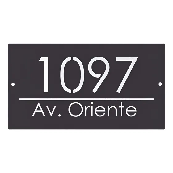 Numero De Casa - Diseño Minimalista