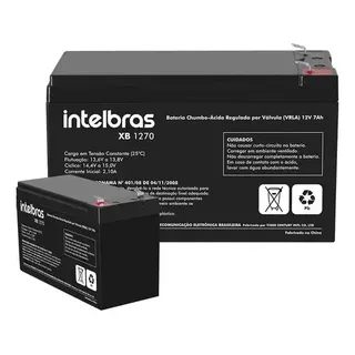 Bateria Selada Intelbras 12v 7a Xb 1270 P/ Alarme E Nobreak