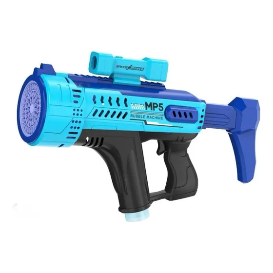 Pistola Mp5 De Burbujas 57 Huecos Eléctrica Recargable