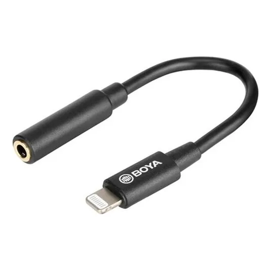 Adaptador Miniplug 3,5mm Hembra A Lightning Boya By-k3