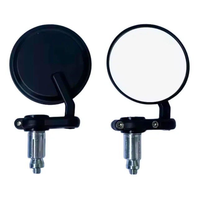 Set De Espejos Retrovisor Manubrio Cafe Racer Universal Par