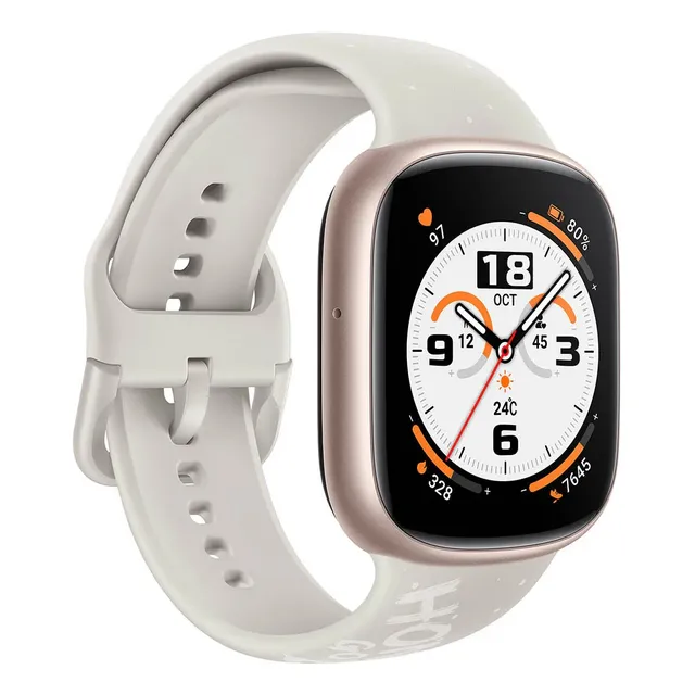 Honor Smartwatch Watch4 Linea Watch Correa Blanca Caja Dorada GPS 4GB Pantalla 1.75"