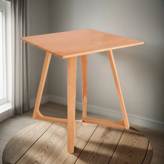 Mesa Comedor De Madera Maciza Escandinava Nordica Rubberwood