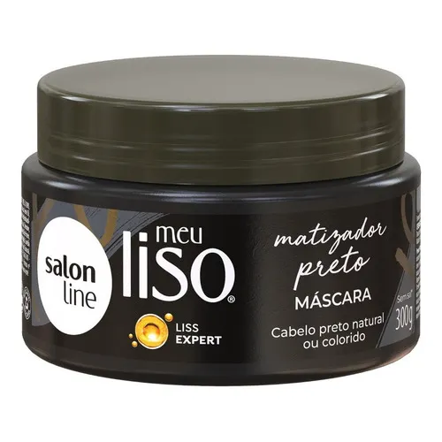 Salon Line Meu Liso Máscara Matizadora Preto 300g