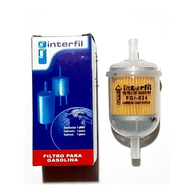 Filtro De Gasolina Universal Plastico 12 Unidades