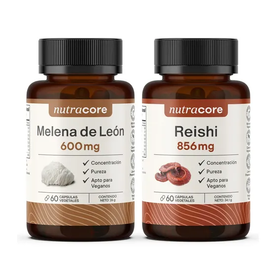 Suplemento en cápsula NutraCore Melena De Leon y Reishi x 60.1g | Cuotas sin interés