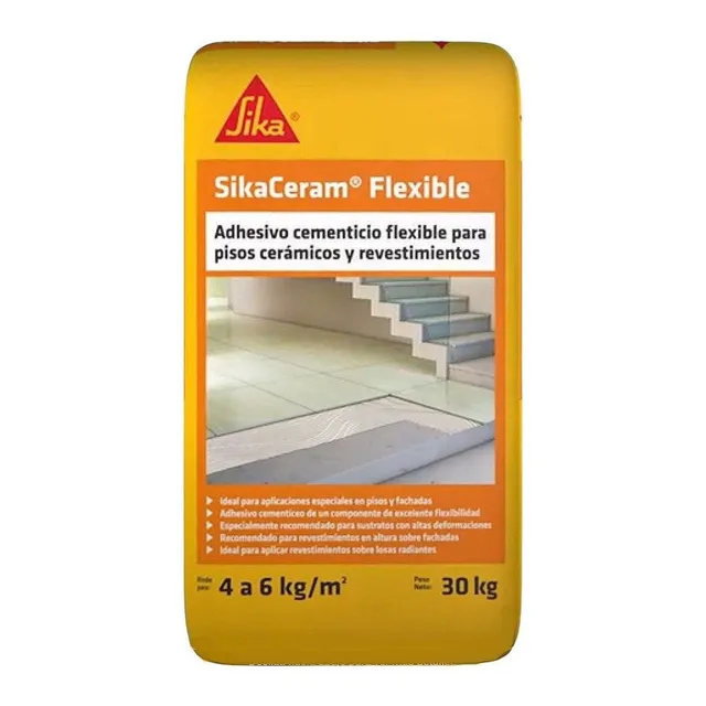 Pegamento Adhesivo Ceram Piso Sobre Piso Sikaceram Flexible 