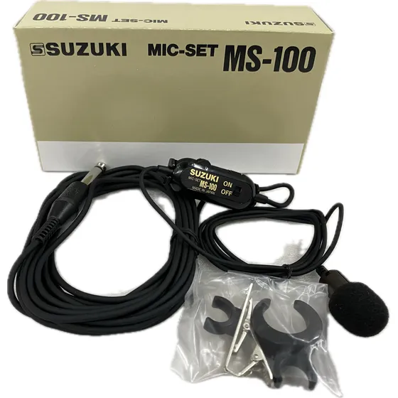 Microfone Condensador De Gaita Suzuki Ms 100 Made In Japan