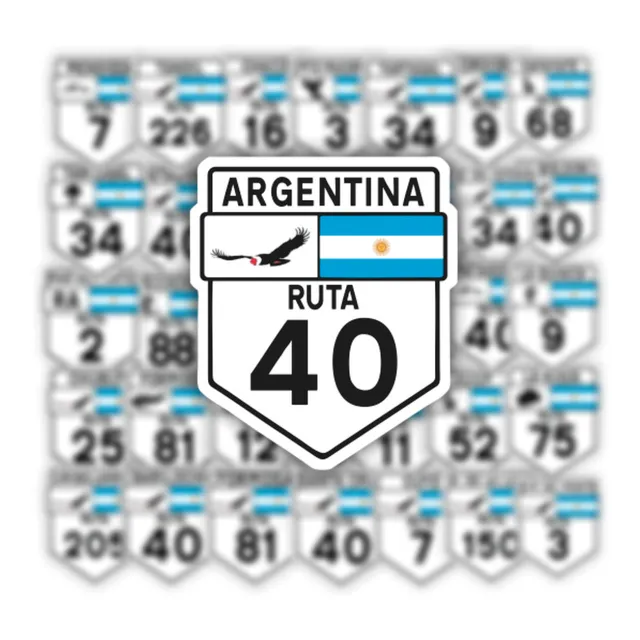 Calcos Stickers Vinilos Rutas Argentinas - Eleccion 1 Unidad