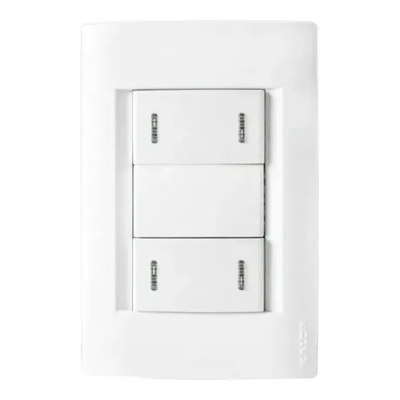 Llave De Luz Kalop Armada Civil Doble Punto Combinación 