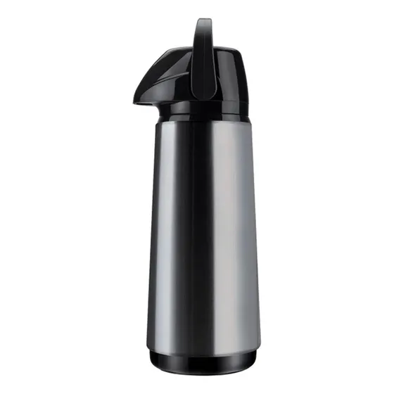 Invicta Garrafa térmica Airpot Inox Slim de vidro 1.8L Cor Prateado