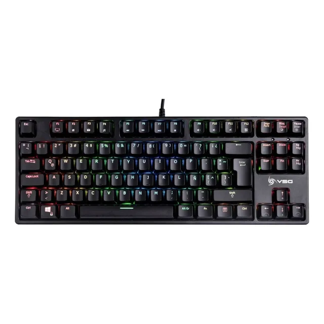 Teclado Vsg Alnitak Qwerty Kailh Blue Negro Rgb