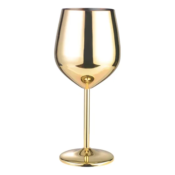 Copa De Vino Con Vástago De Acero Inoxidable