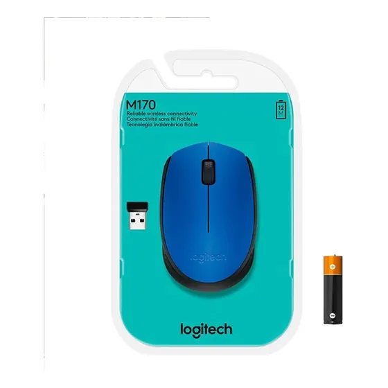 Mouse Logitech M170 Plateado Wireless Inalambrico 1000 Dpi