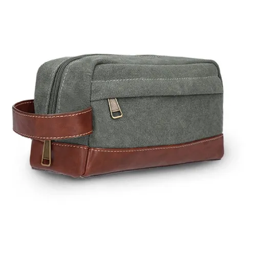 Neceser Cartuchera Canvas Alpes Lincoln's Color Verde/habano