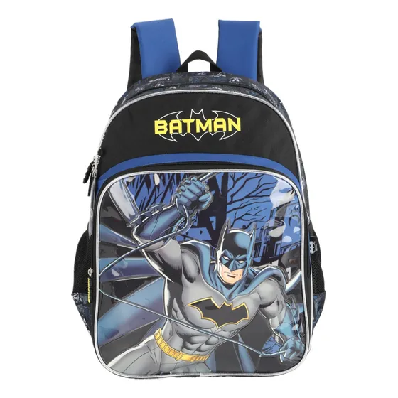Mochila Batman Is41301bm Cor Preto E Azul Luxcel