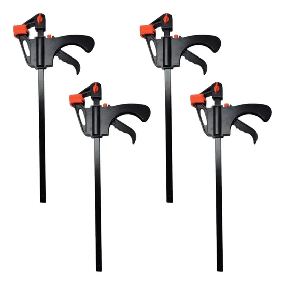 Set X 4 Prensas Sargento Rapida 10 Pulgadas Ajuste Rapido