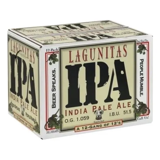 Kit 12 Cervejas Lagunitas Ipa Long Neck 355ml